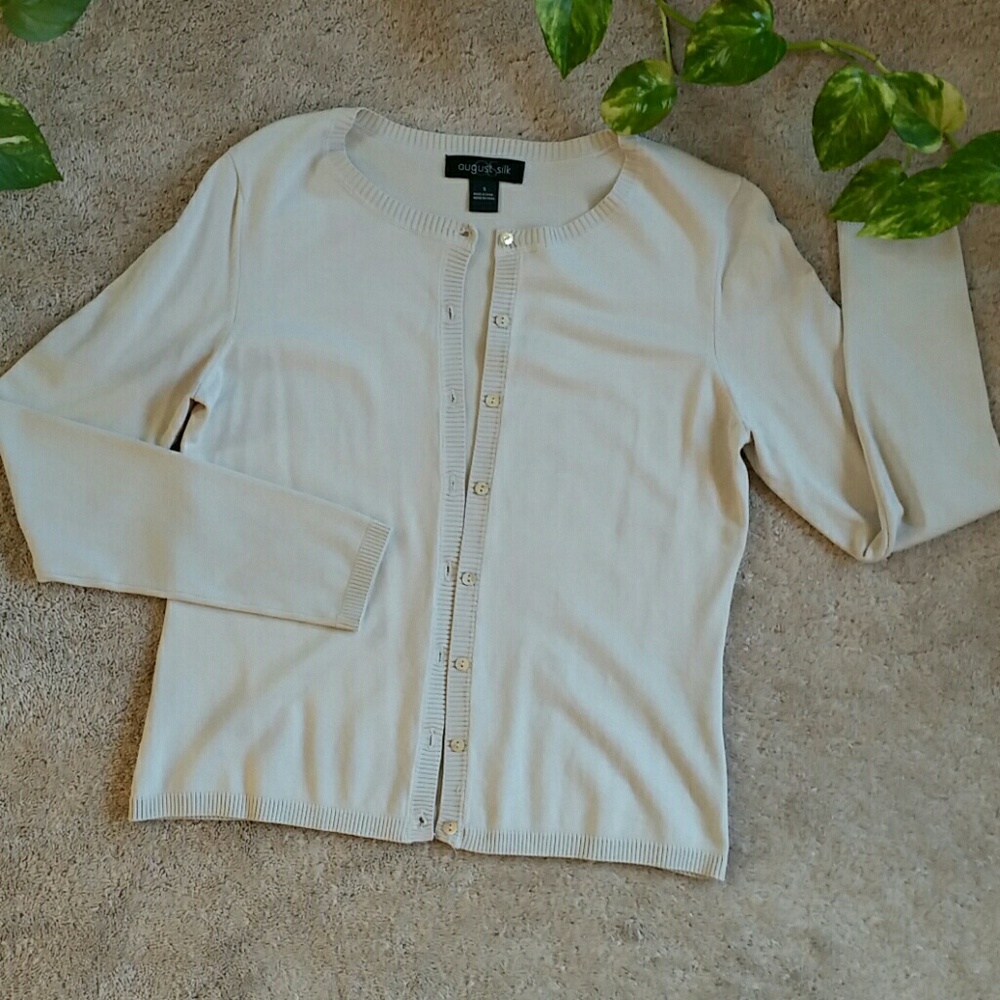 August Silk Cardigan